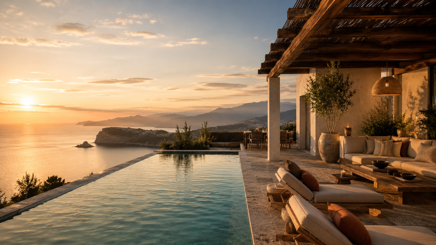 Terraza o piscina boutique con vista y atmosfera de descanso.